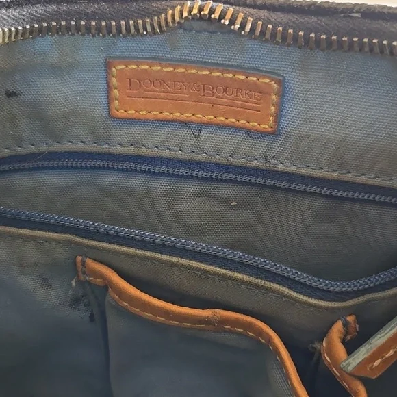 Monogram Black and Tan Dooney & Bourke Women's Bag - Purse - Picture 3 of 10